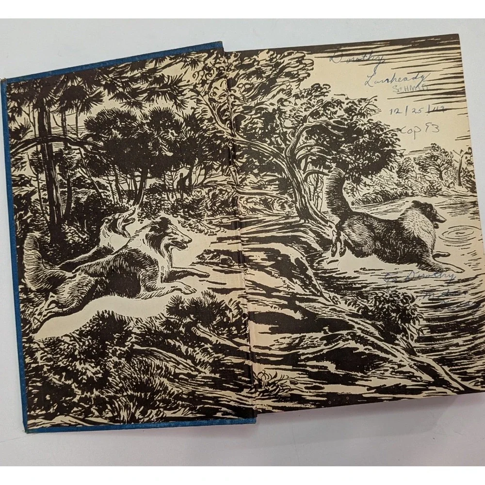 Grosset & Dunlap Albert Payson Terhune Dog Books Set 4 Blue Hardcover Vintage